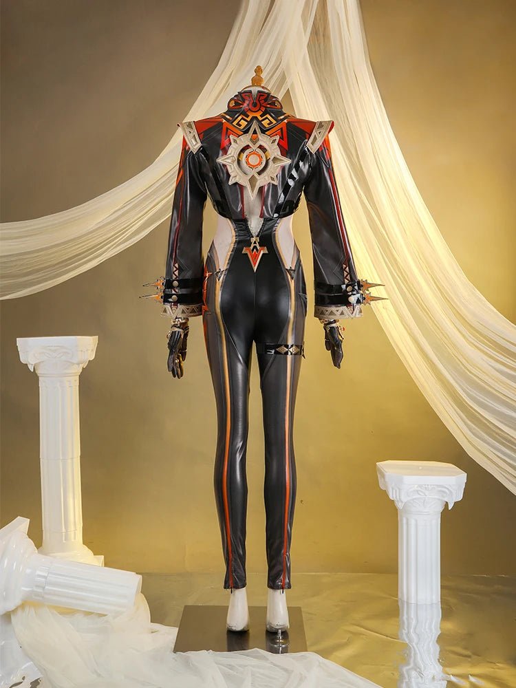 Costume Cosplay Archon Pyro Mavuika de Genshin Impact pour Femme - Ensemble Complet pour Fête d'Halloween