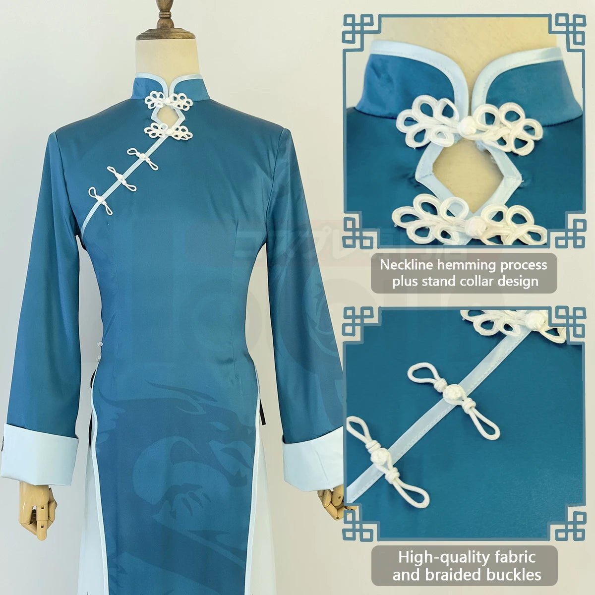 Costume Cosplay Kaiser Blue Lock Vert Chine Kung Fu Tang Suit Perruque Rose Fibres Synthétiques Halloween Noël