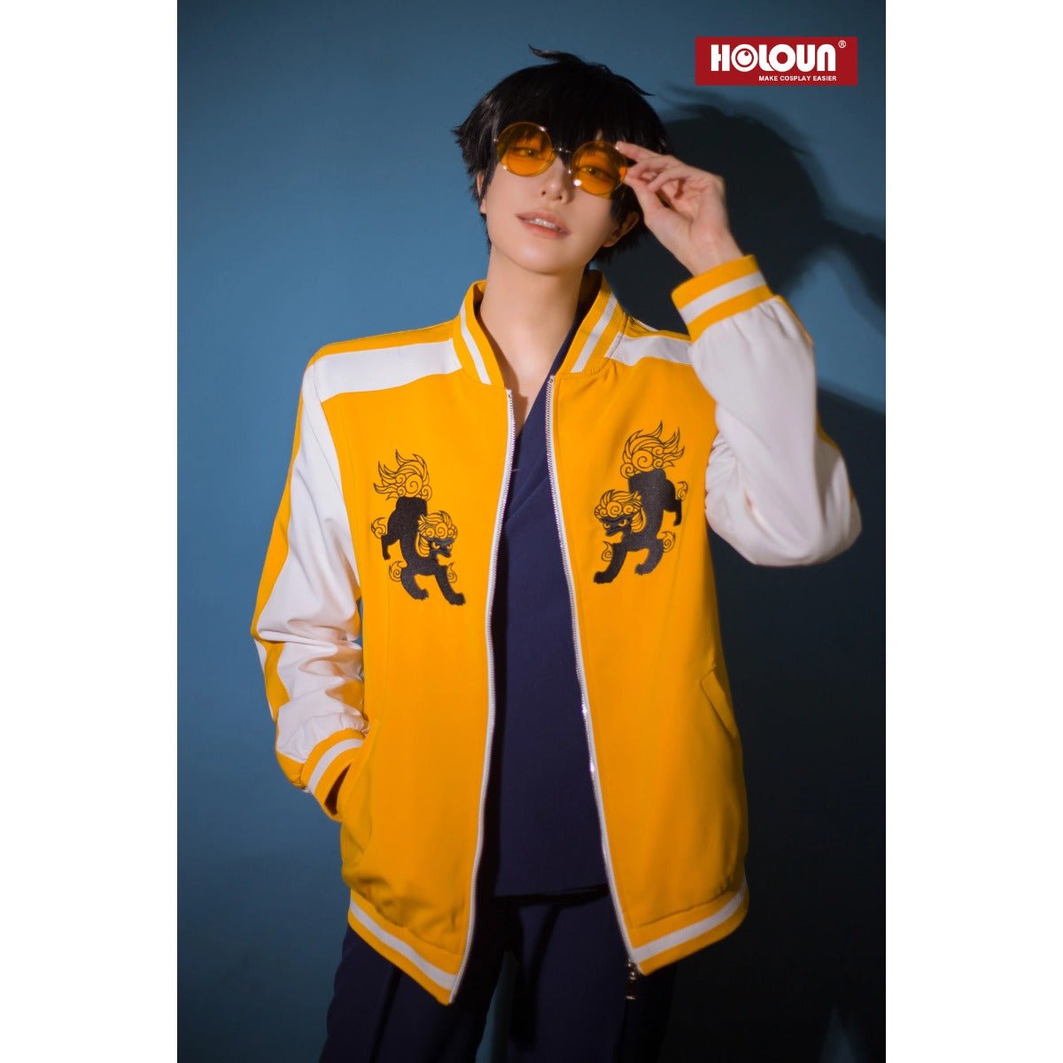 Veste Coupe-Vent Anime Tomiyama Choji Jo Togame Costume Cosplay Broderie Veste College Lion Den Cadeau