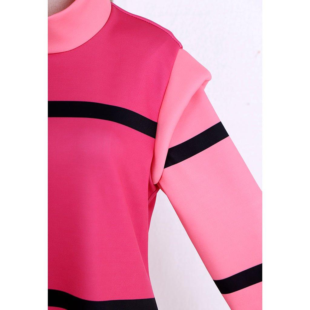 Veste à capuche rose pour cosplay ZIM femme | Costume Halloween Invader ZIM