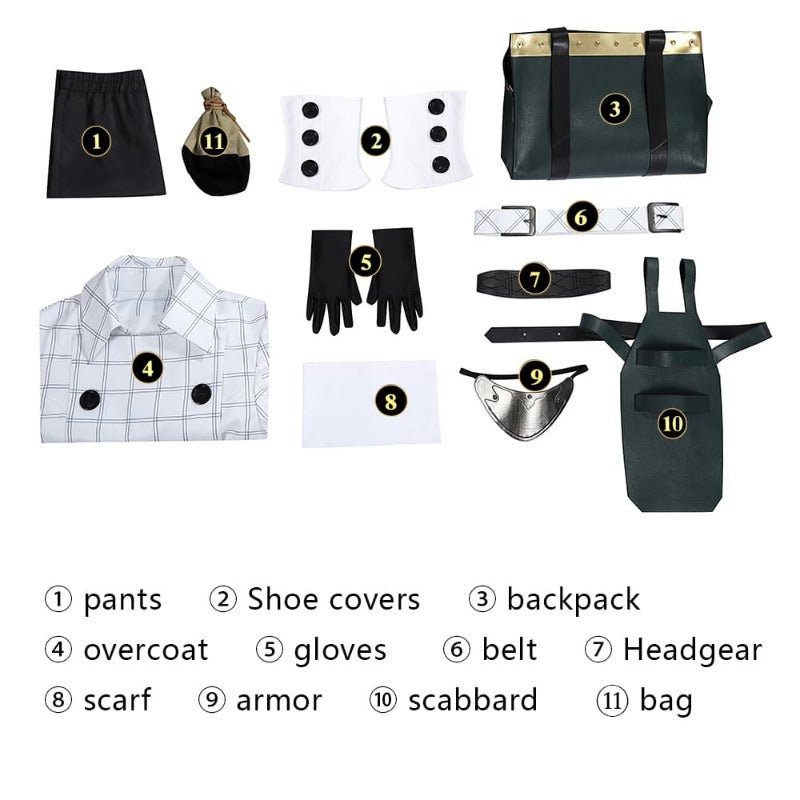 Costume Cosplay Sephiroth FF7 Ever Crisis - Manteau Blanc de Haute Qualité pour Halloween et Fêtes