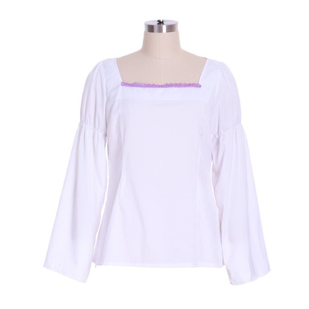 Robe Violette Régence Médiévale Renaissance Noble Costume Femme pour Théâtre et Fêtes