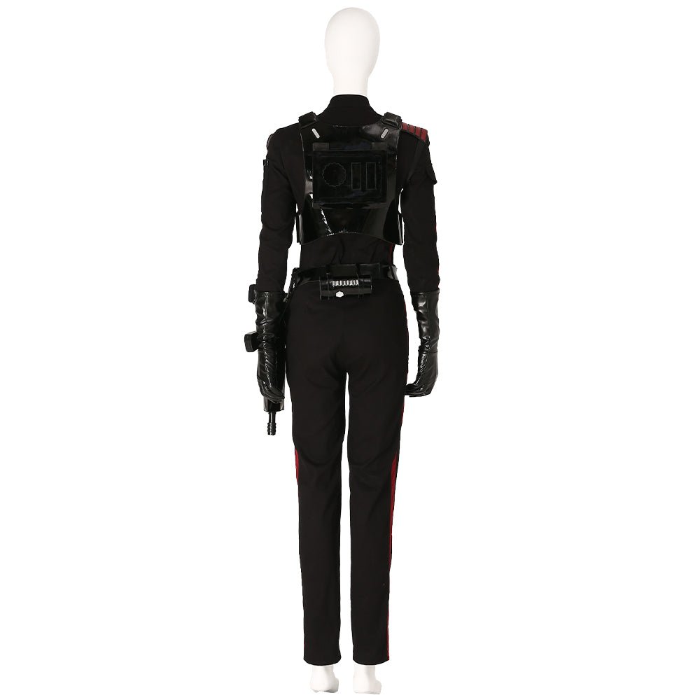 Costume Cosplay Star Wars Battlefront II Iden Versio Combinaison Noire pour Femmes