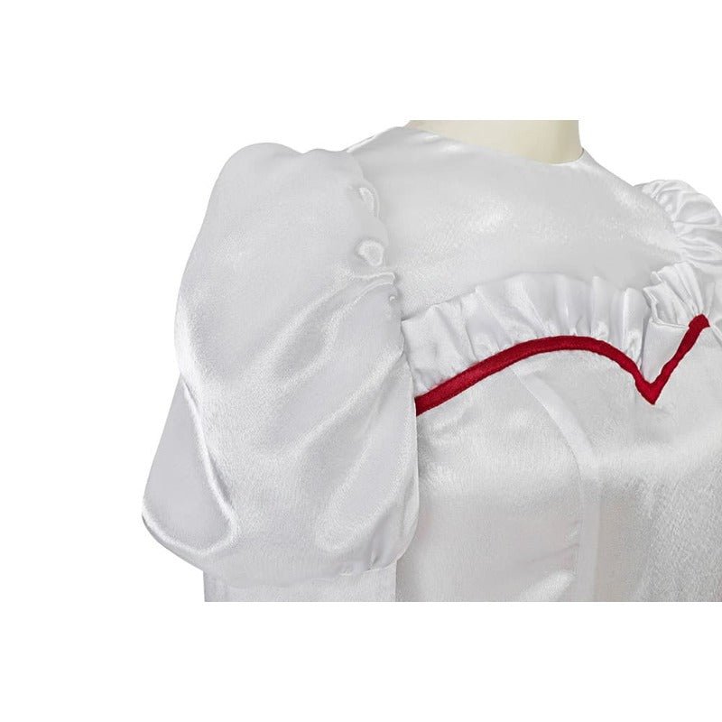 Costume Cosplay Mariée Fantôme Annabelle Robe Princesse Blanche Longue pour Halloween et Fêtes