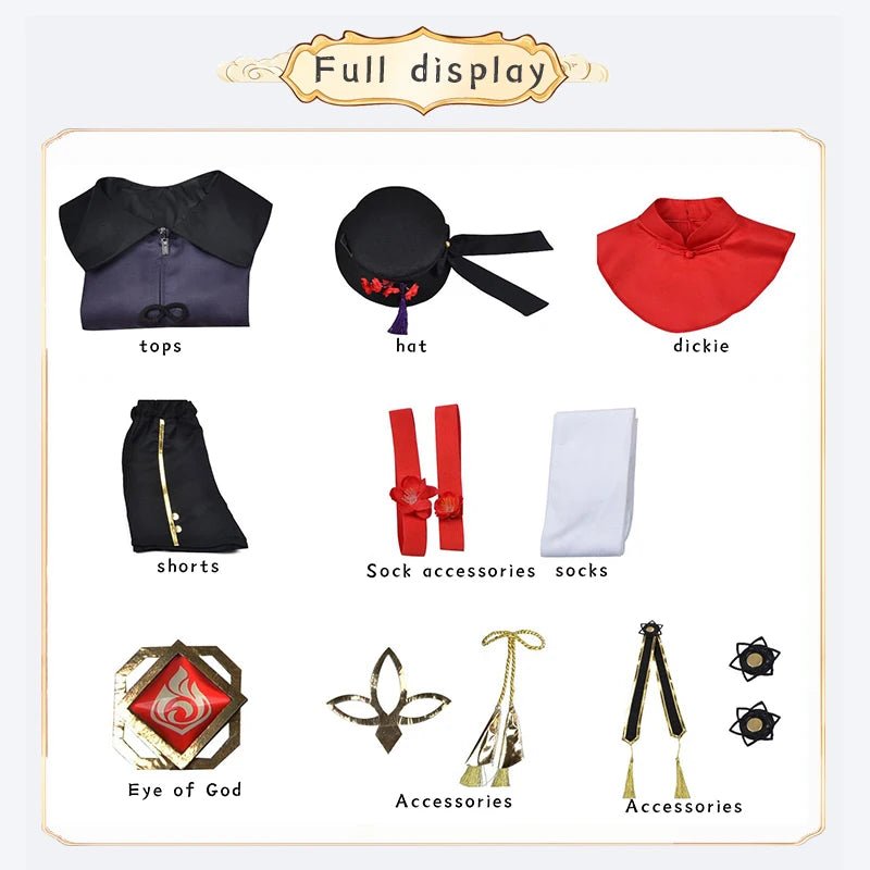 Costume Cosplay Hu Tao Genshin Impact - Tenue Parfaite pour les Fans de Roleplay Anime