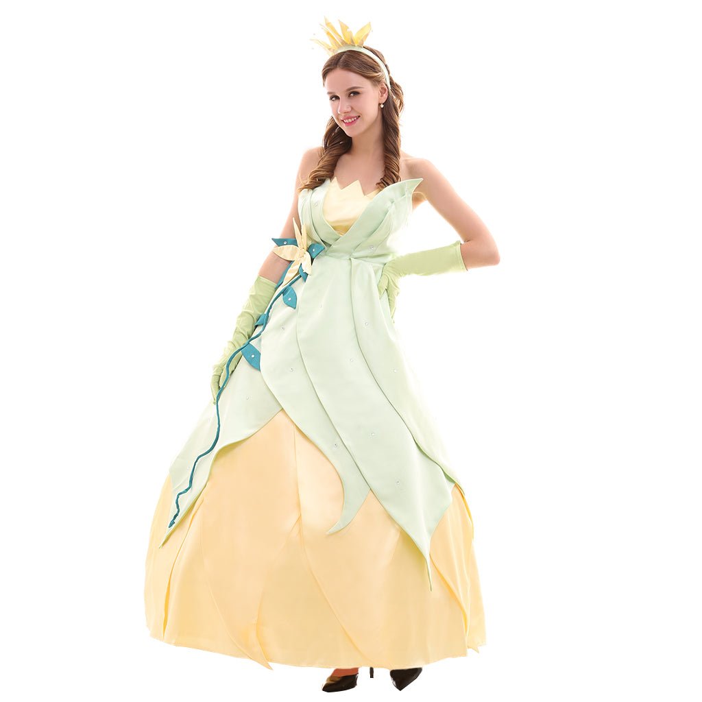Costume Cosplay Princesse Tiana Series | Robes Élégantes pour Cosplay, Fêtes et Halloween