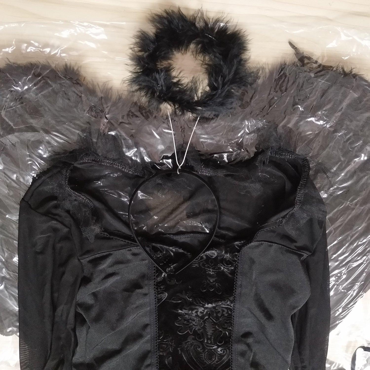 Costume Ange Noir Zombie pour Femme | Cosplay Gothique Ange Maléfique