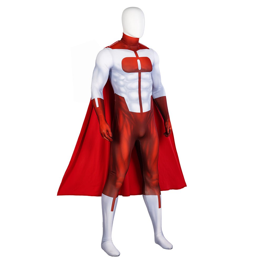 Costume Cosplay Omni-Man Nolan Grayson Combinaison Super Héros avec Cape