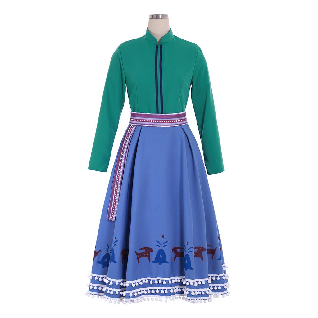 Robe Costume Anna Aventure Glacée | Princesse Disney Cosplay pour Halloween & Fêtes à Thème