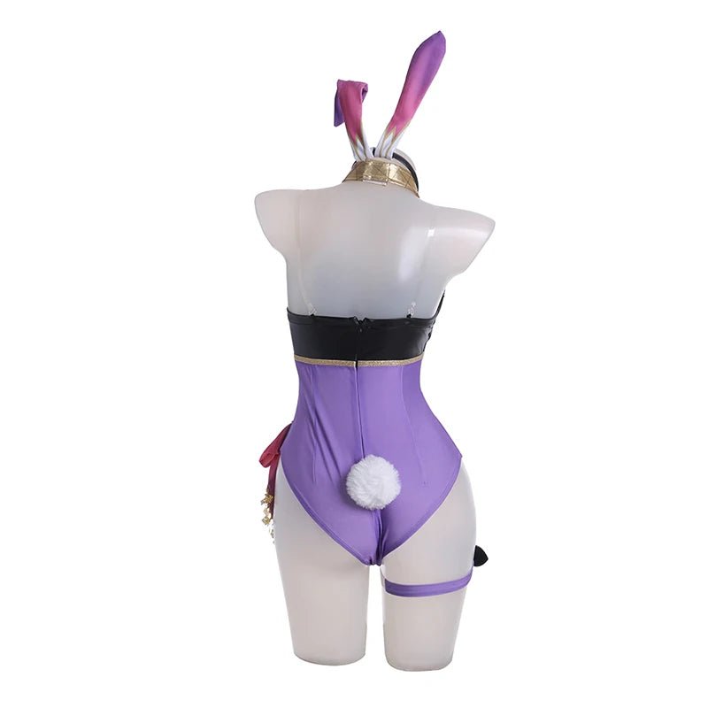 Costume Fille Lapin Dori Genshin Impact - Combinaison Sexy Femme Uniforme Violet Ensemble Complet