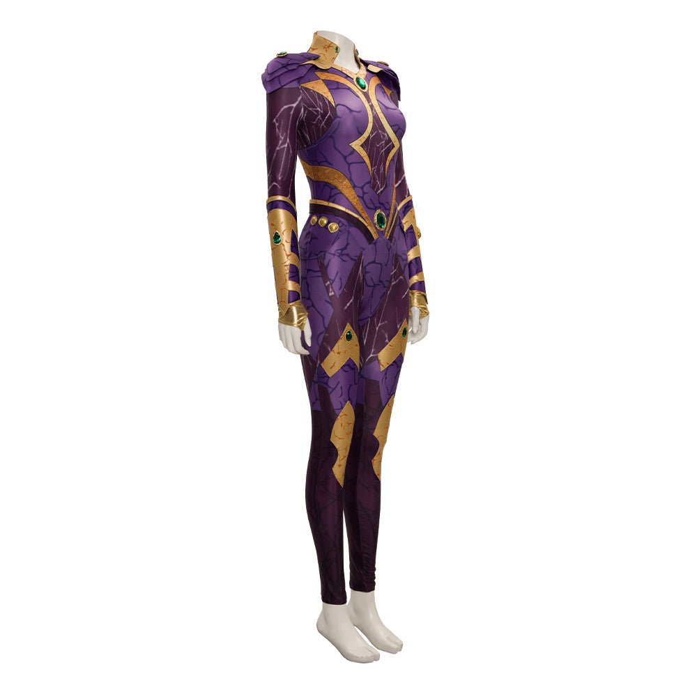 Costume Cosplay Starfire pour Adultes et Enfants - Combinaison Zentai Super-héros pour Halloween