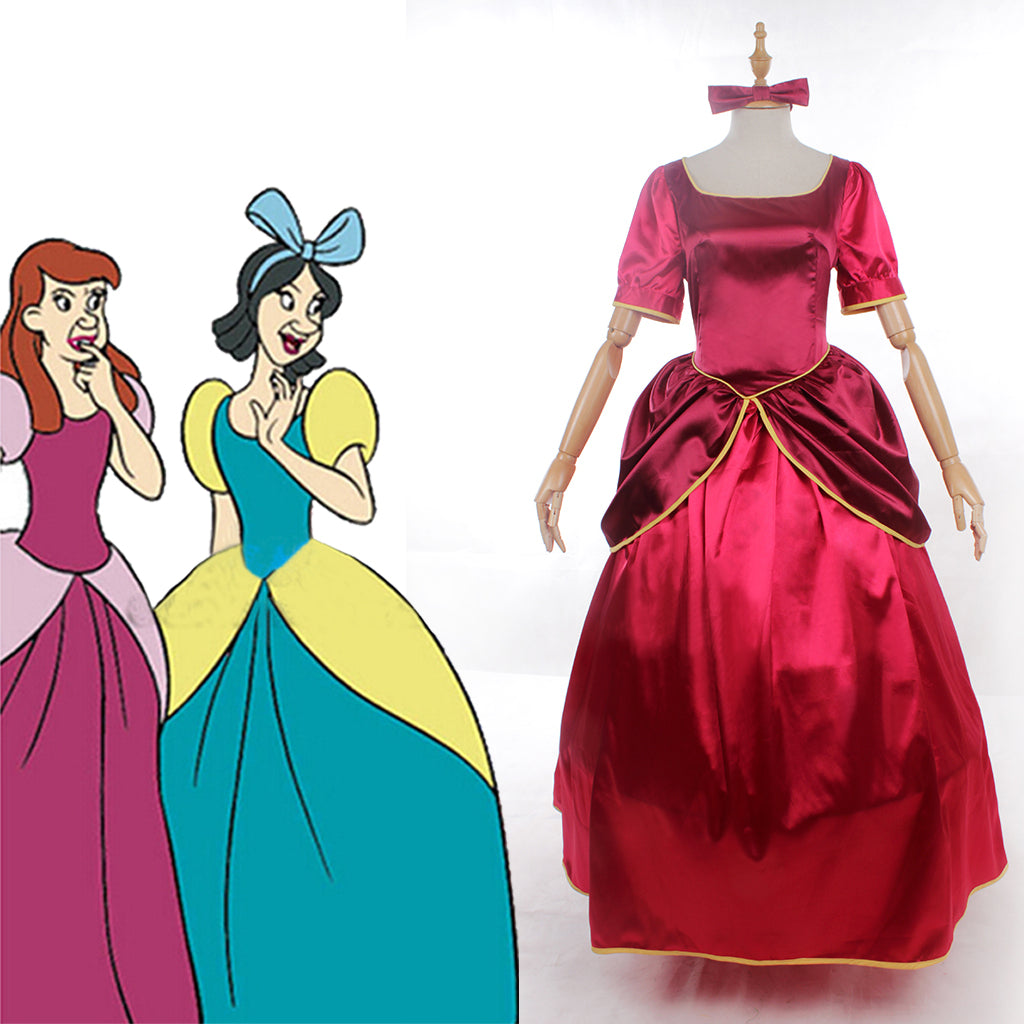 Série de Costumes Cosplay Disney Cinderella: Princesse, Prince, Belle-mère et Domestique