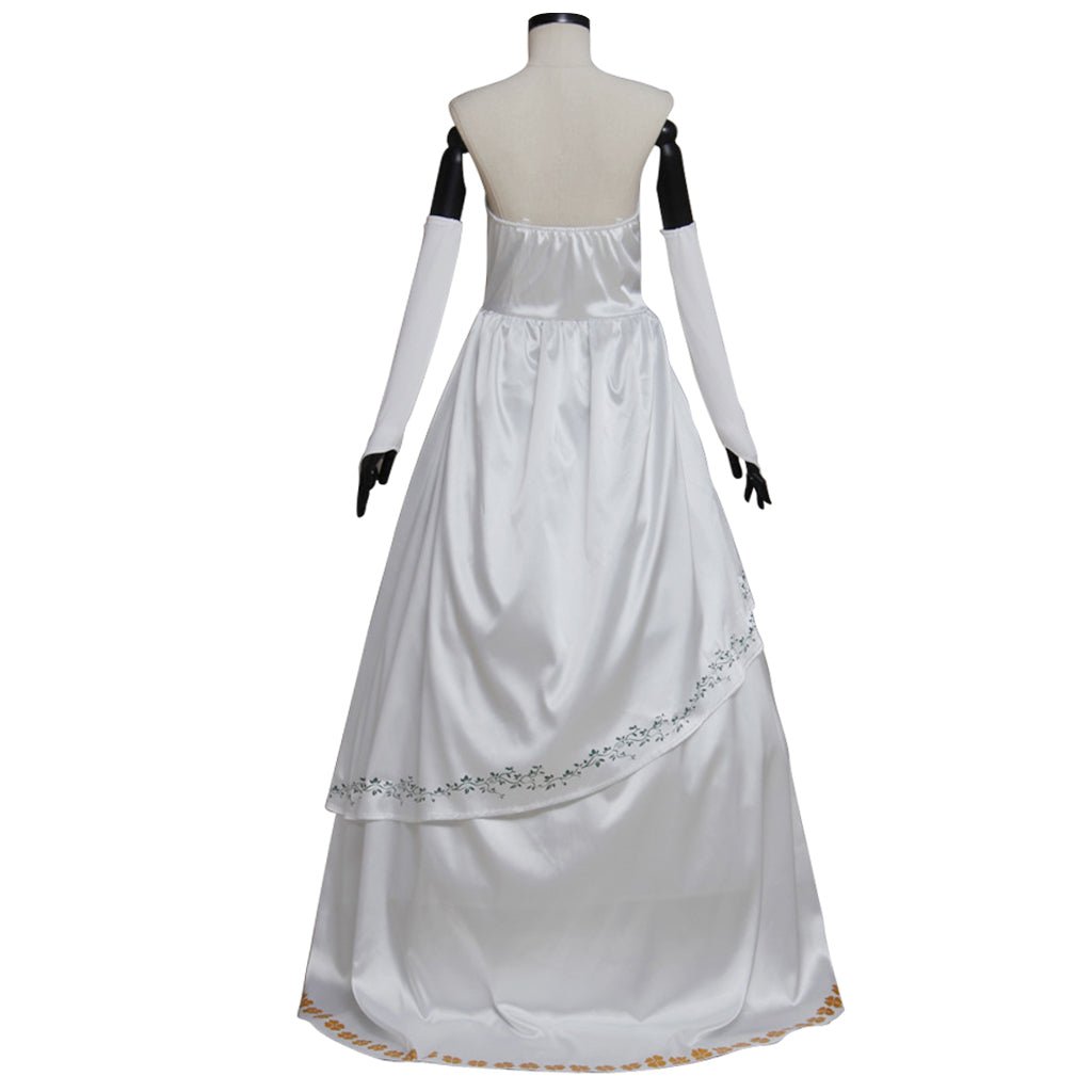 Costume Cosplay Princesse Garnet de Final Fantasy IX – Robe de Mariée Blanche pour Femmes Adultes