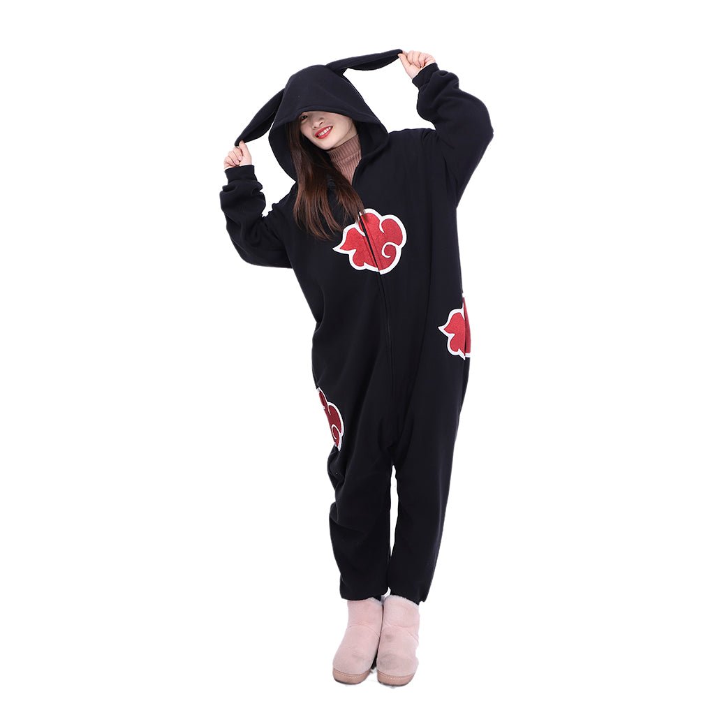 Pyjama Unisexe Anime Akatsuki Cloud en Polyester pour Cosplay, Carnaval et Halloween