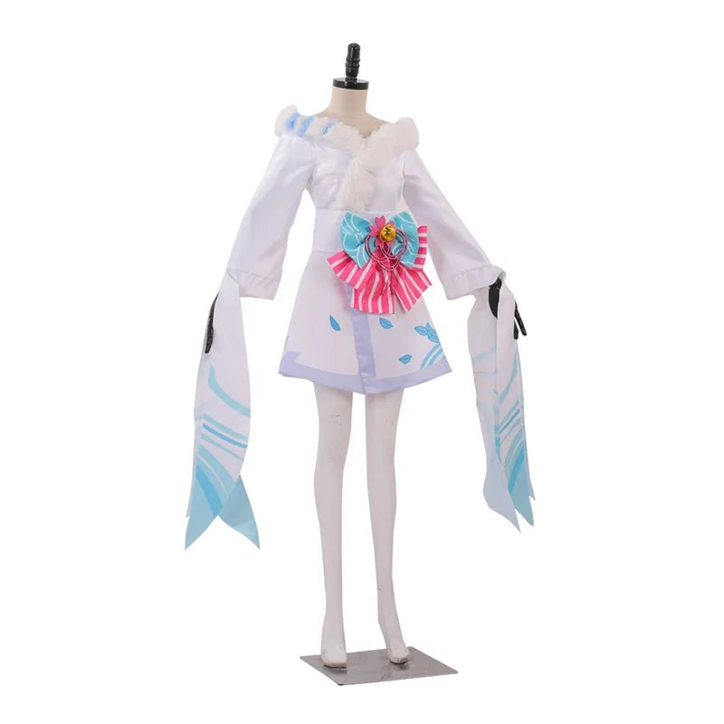 Costume Cosplay Game LOL Spirit Blossom Ahri Super Transform - Robe Blanche