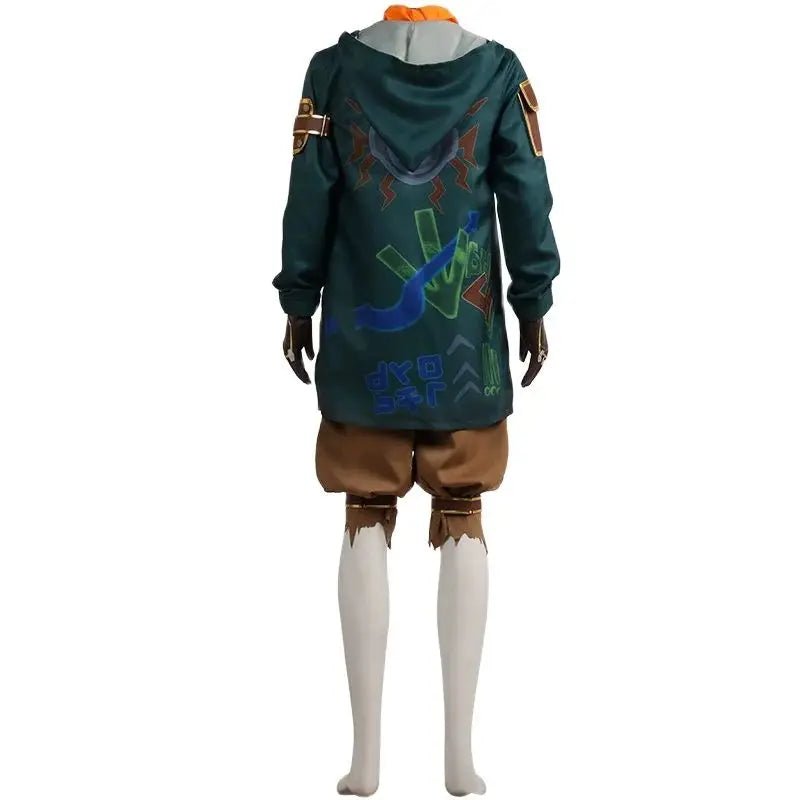 Costume Cosplay Ekko Arcane LOL Complet pour Hommes - Veste Pantalon Ensemble pour Halloween Carnaval