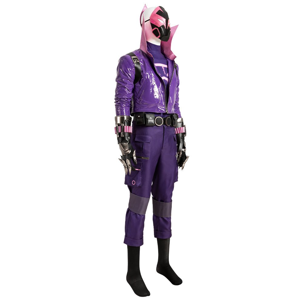 À Travers Le Spider-Verse Le Costume De Cosplay Du Prowler Miles - Tenue Violette De Spider-Man