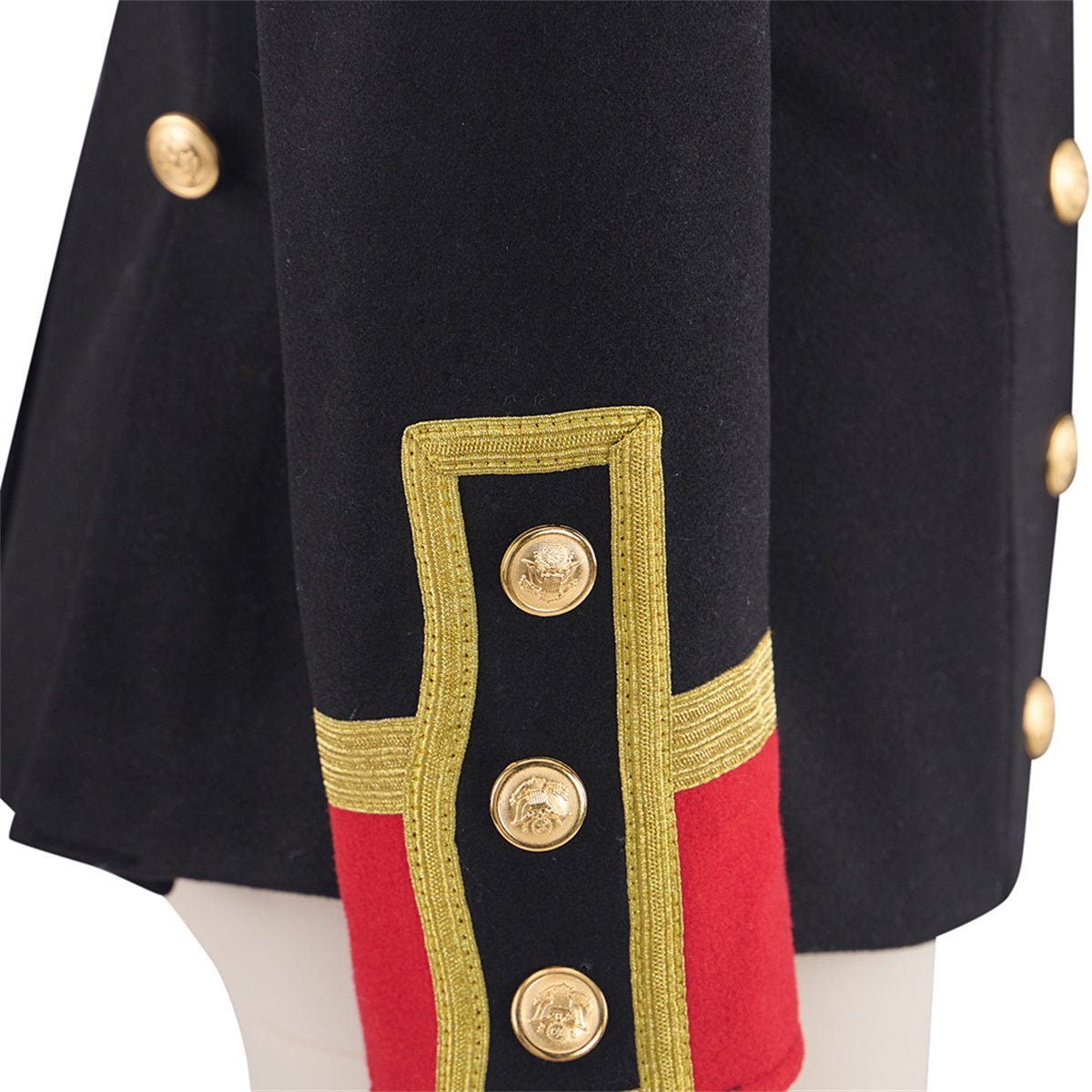 Manteau d'Officier Noir pour Femme – Costume Cosplay