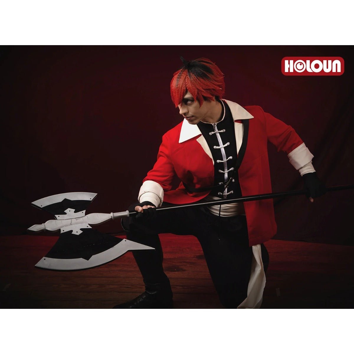 Costume Cosplay Stark de Frieren: Beyond Journey's End - Perruque, Veston sans Manches, Pantalon