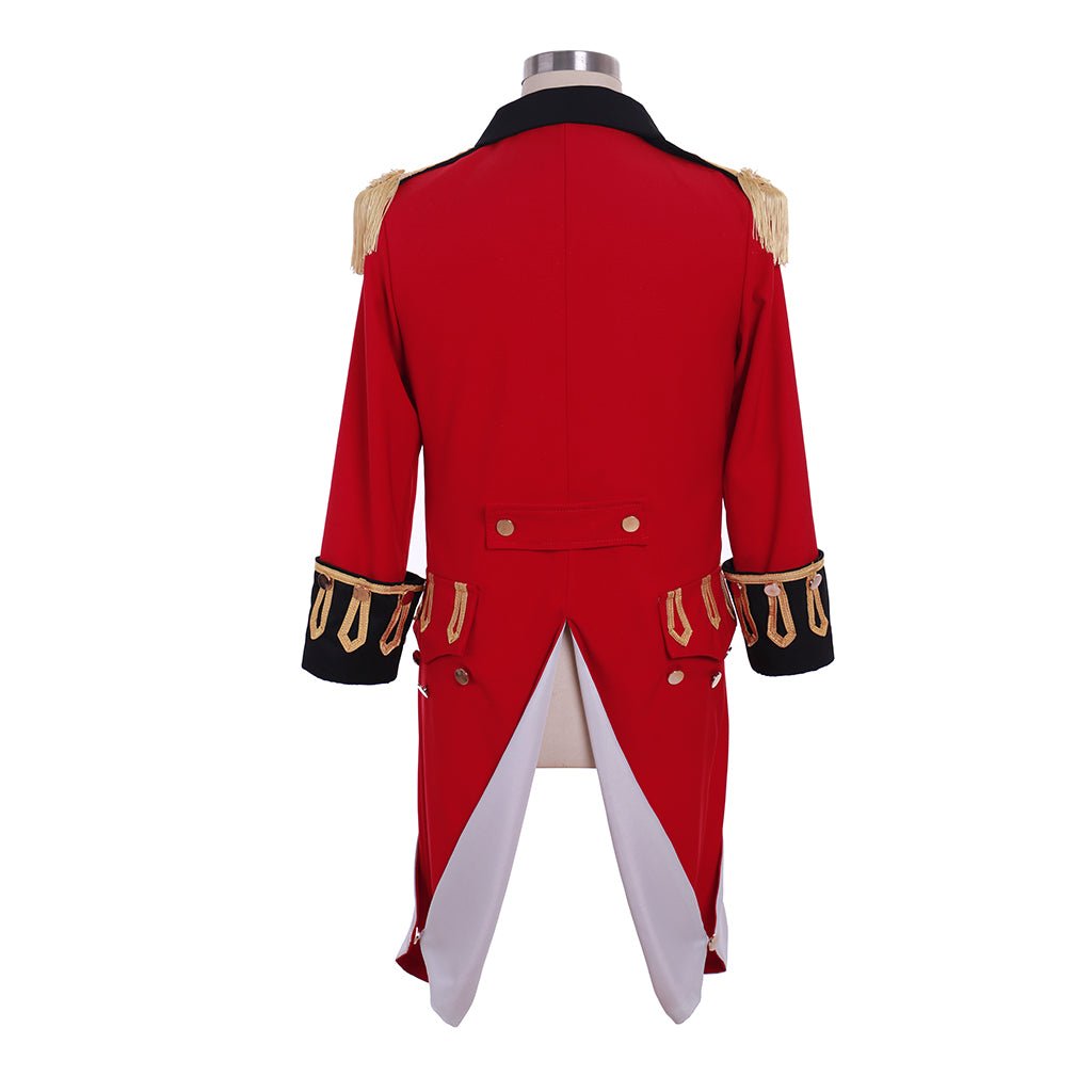 Manteau Prince Victorien Rouge Hamilton – Veste d'Uniforme Militaire Royal