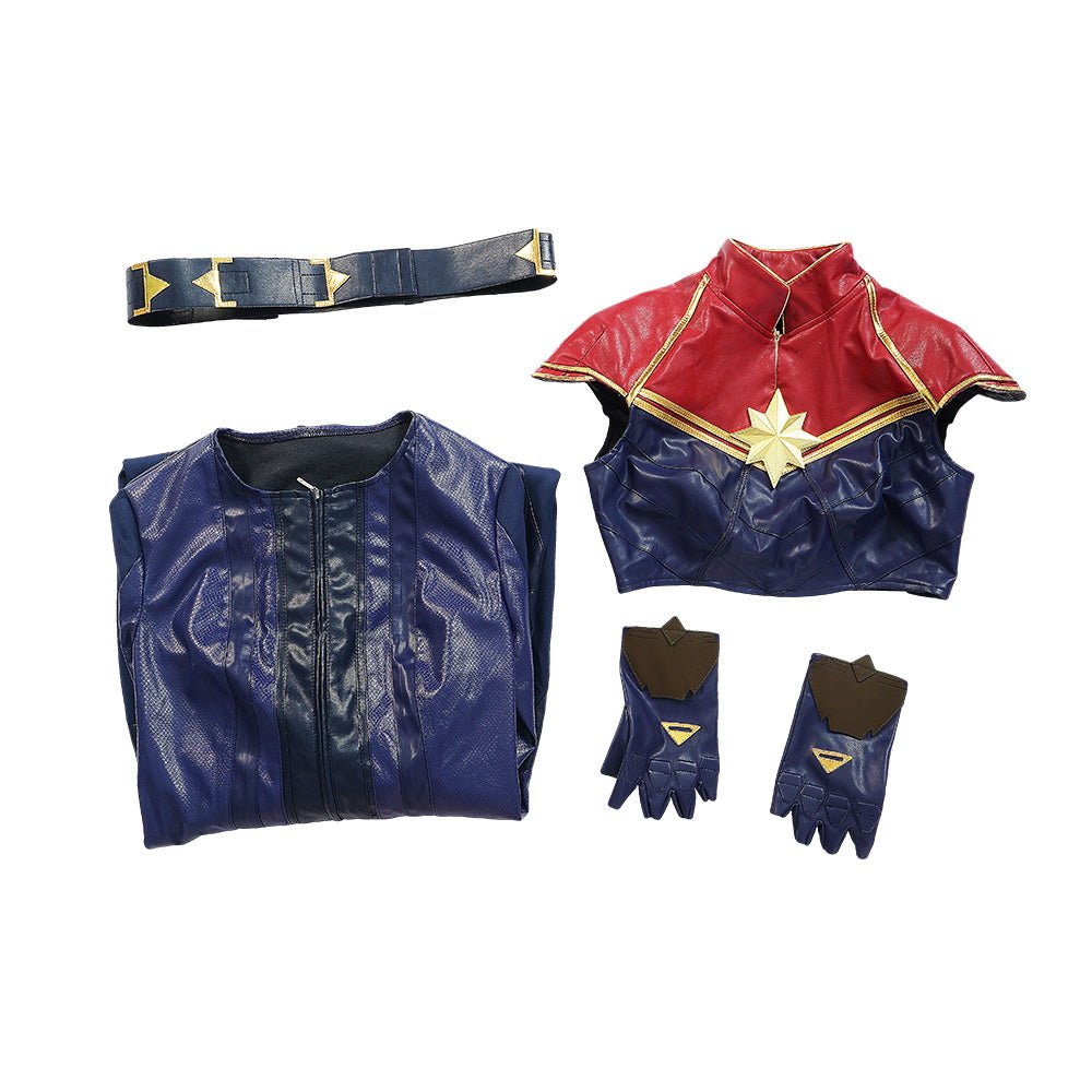 Costume Cosplay Ms Marvel Kamala Khan Combattant pour Halloween Costume Marvel pour Femmes