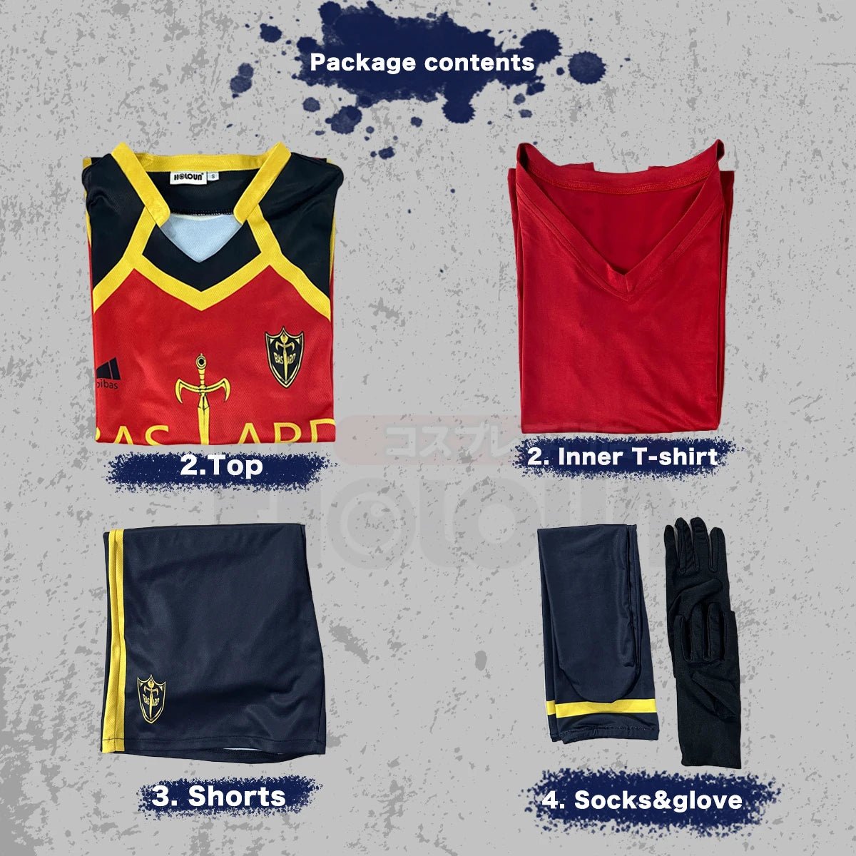 Costume Cosplay Noel Noa Blue Lock Bastard Munchen Rouge NO.9 - Uniforme de Football