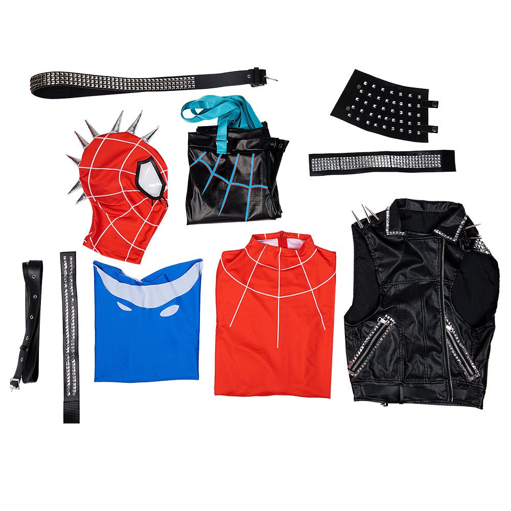 Costume Cosplay Punk Spider-Man (Hobie) de Spider-Man: À Travers le Spider-Verse