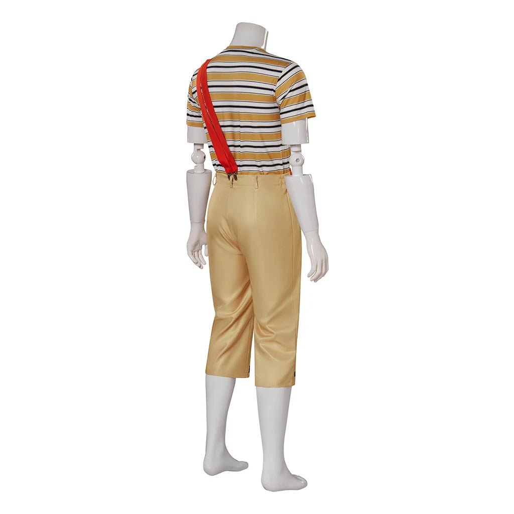 Costume El Chavo Del Ocho pour Hommes - Ensemble Officiel Chemise Rayée, Pantalon et Chapeau