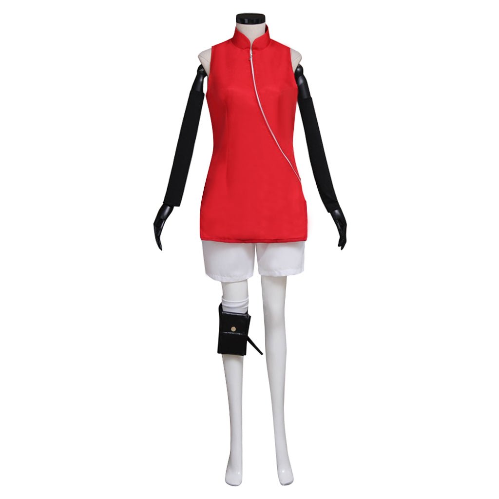 Costume Cosplay Naruto Sakura Haruno – Tenue de Ninja Authentique pour Fans d'Anime
