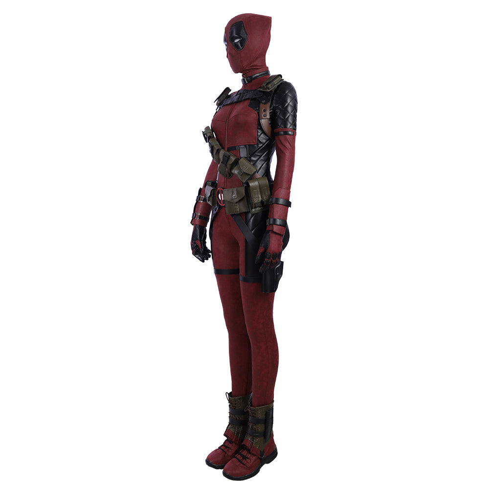 Costume Cosplay Femme Deadpool - Tenue Anime Deadpool de Haute Qualité pour Femmes