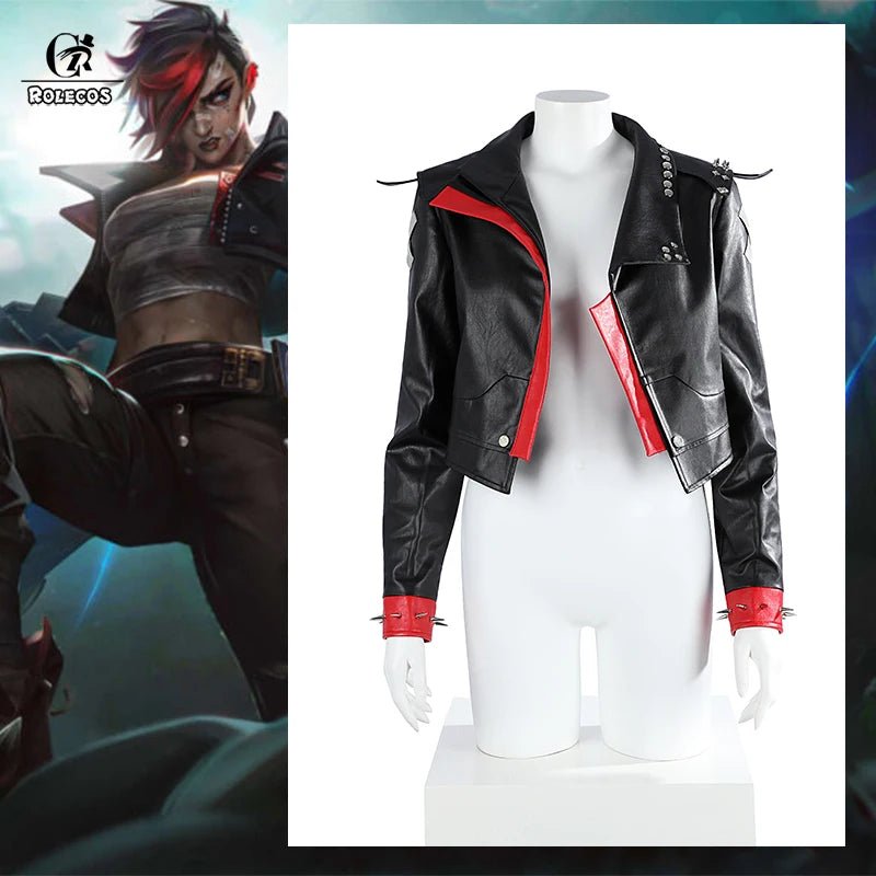 Costume Cosplay Brawler Vi Saison 2 de LOL - Veste Vi pour Hommes et Femmes - Nouveau Skin