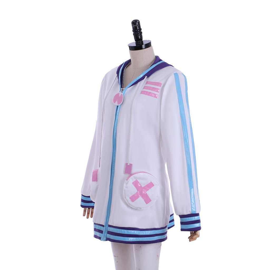 Pull Cosplay Hyperdimension Neptunia | Veste à Capuche Coeur Violet | Veste Anime Unisexe