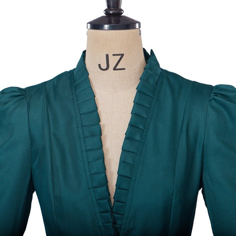 Robe Cocktail Gothique Médiévale Vintage – Costume Cosplay Femme à Manches Longues