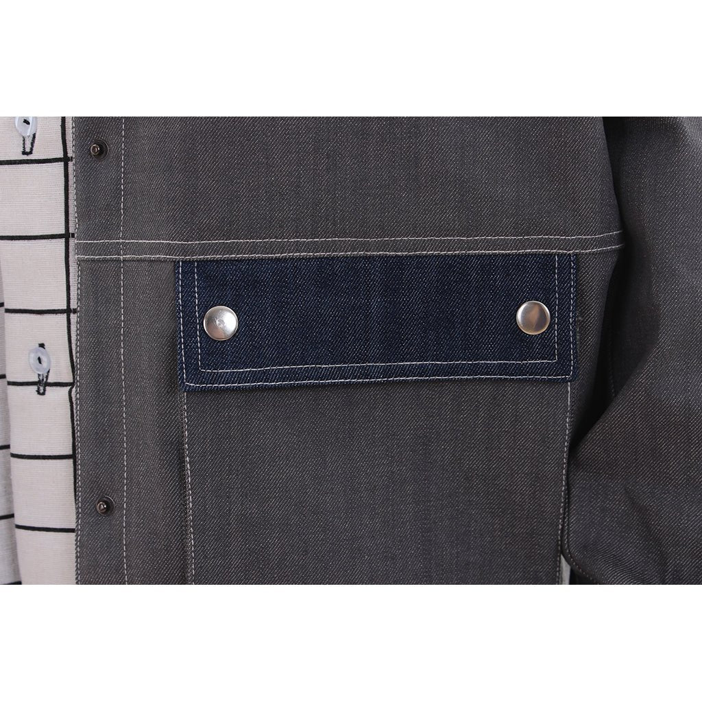 Costume Cosplay Retour Vers le Futur Veste - Orange, Blanc et Rouge