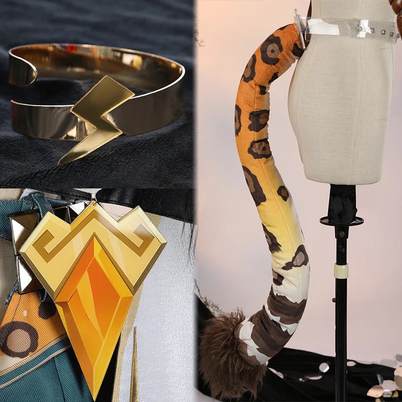 Costume Cosplay Genshin Impact Xilonen Panthera Ocelota Natlan pour Femme - Tenue de Fête d'Halloween