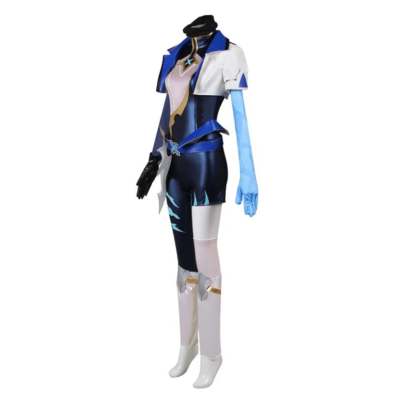 Costume Cosplay Akali DRX LOL pour Femme - Tenue de Championne LOL avec Masque