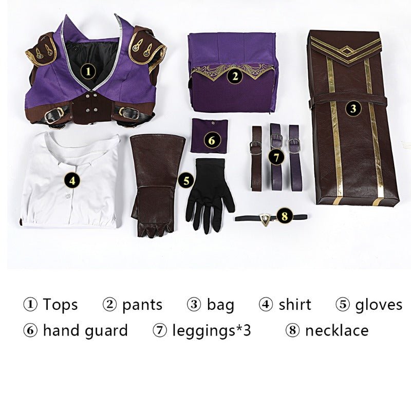 Costume Cosplay Complet de Caitlyn d'Arcane LOL pour Halloween et Événements