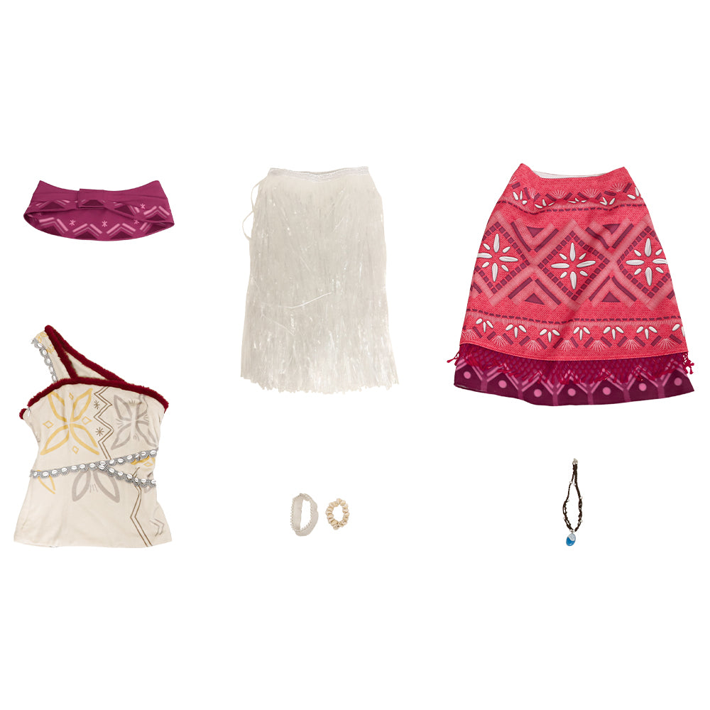Costume Cosplay Moana - Tenue d'Aventure Océanique pour Fans Disney