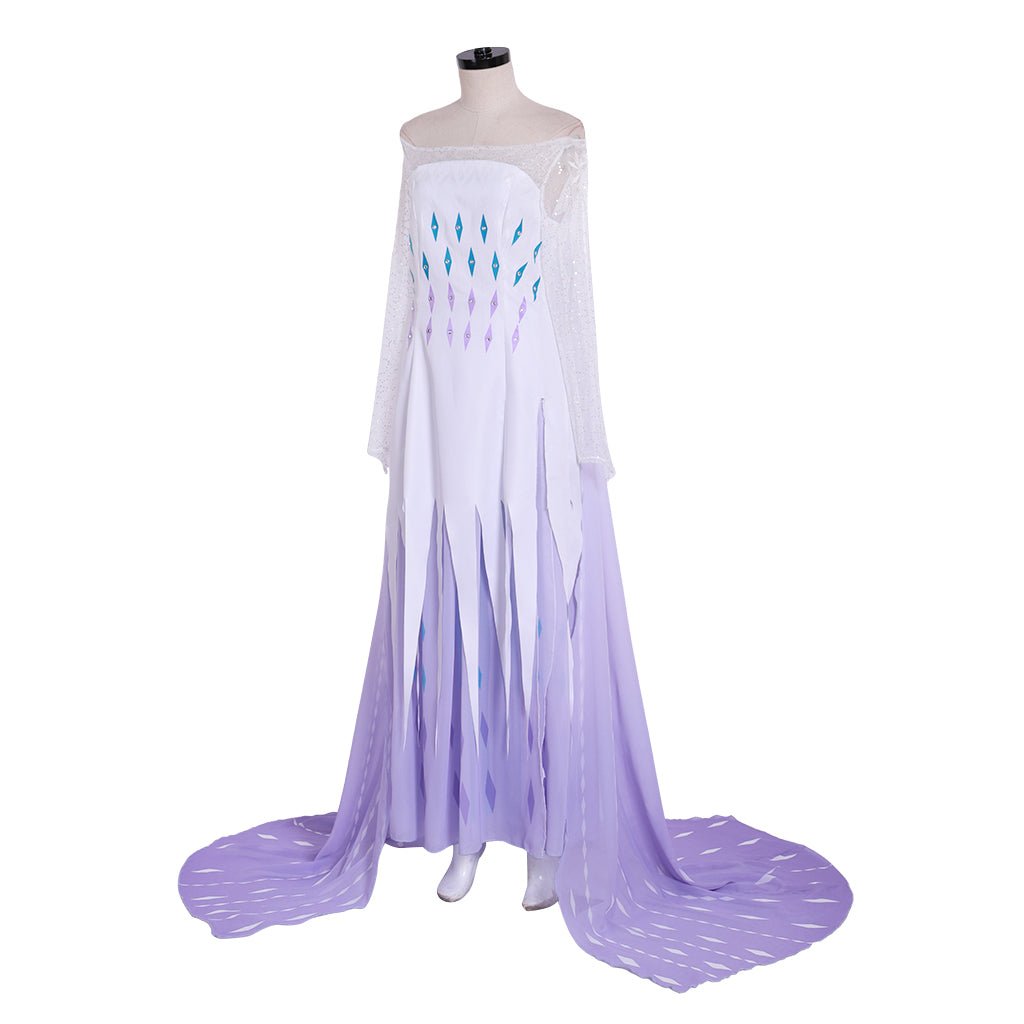 Costume Cosplay Reine des Neiges 2 Elsa | Robe Princesse pour Femmes pour Halloween & Carnavals