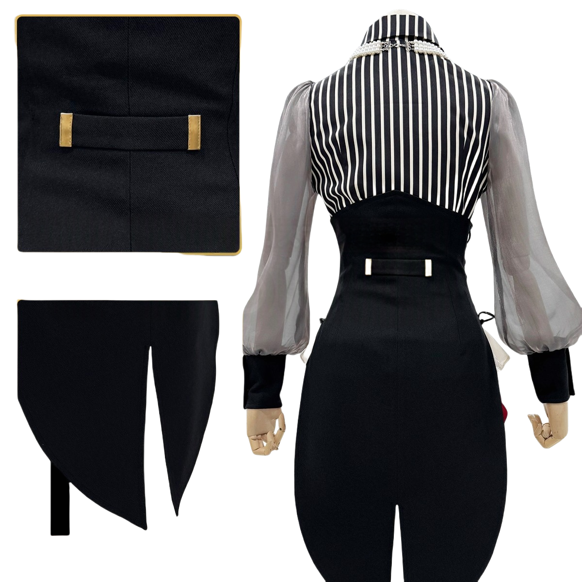 Costume Cosplay BanG Dream! Ave Mujica Wakutenshi Wakamatsu - Qualité Premium