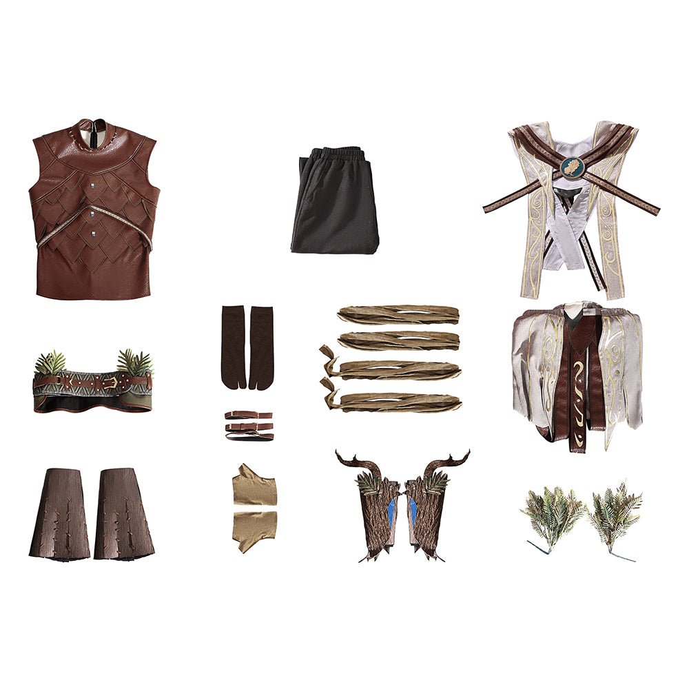 Costume Cosplay Halsin de Baldur's Gate 3 - Tenue de Personnage de Jeu de Haute Qualité