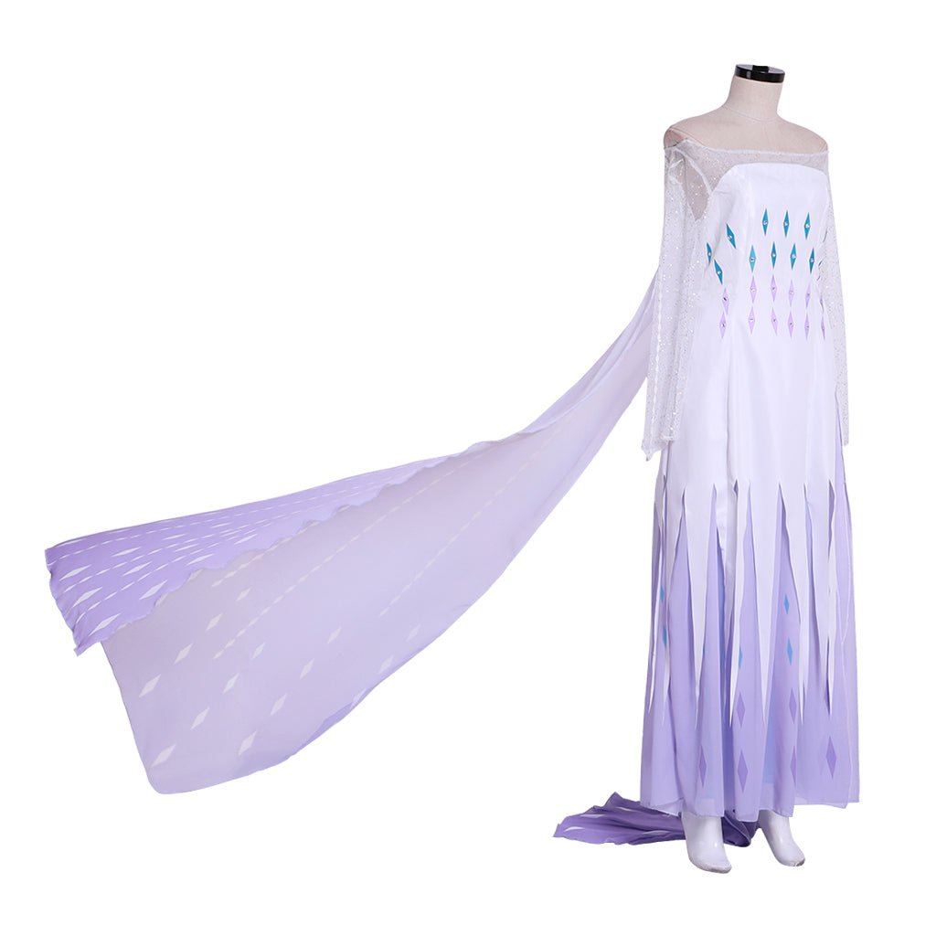 Costume Cosplay Reine des Neiges 2 Elsa | Robe Princesse pour Femmes pour Halloween & Carnavals