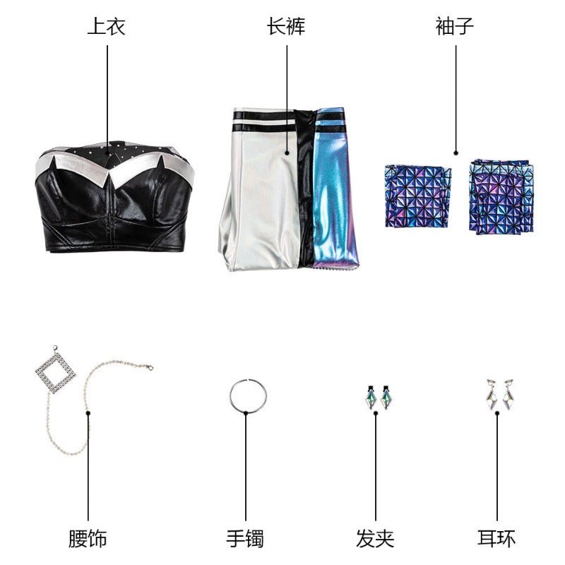 Costume Cosplay Kai'Sa Fille du Vide pour Halloween et Carnaval