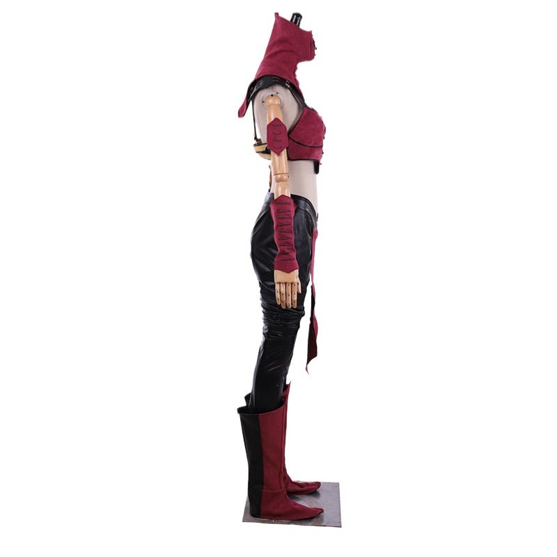 Costume Cosplay Mileena - Combinaison de Combat Sexy avec Masque pour Femmes