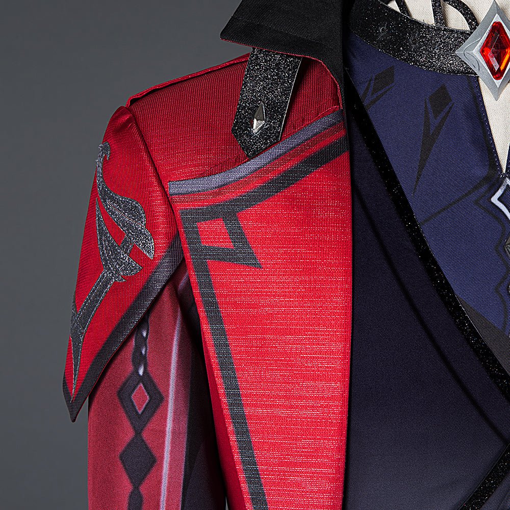 Plongez dans la nuit avec le costume cosplay Diluc Soirée Cramoisie - Genshin Impact