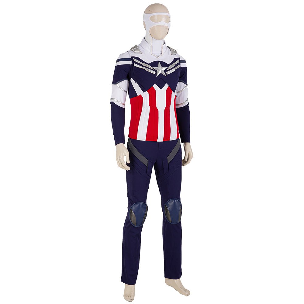 Costume Cosplay Faucon Sourire Héros pour Hommes, Costume Capitaine America, Déguisement Adulte Halloween, Armure, Nouveau