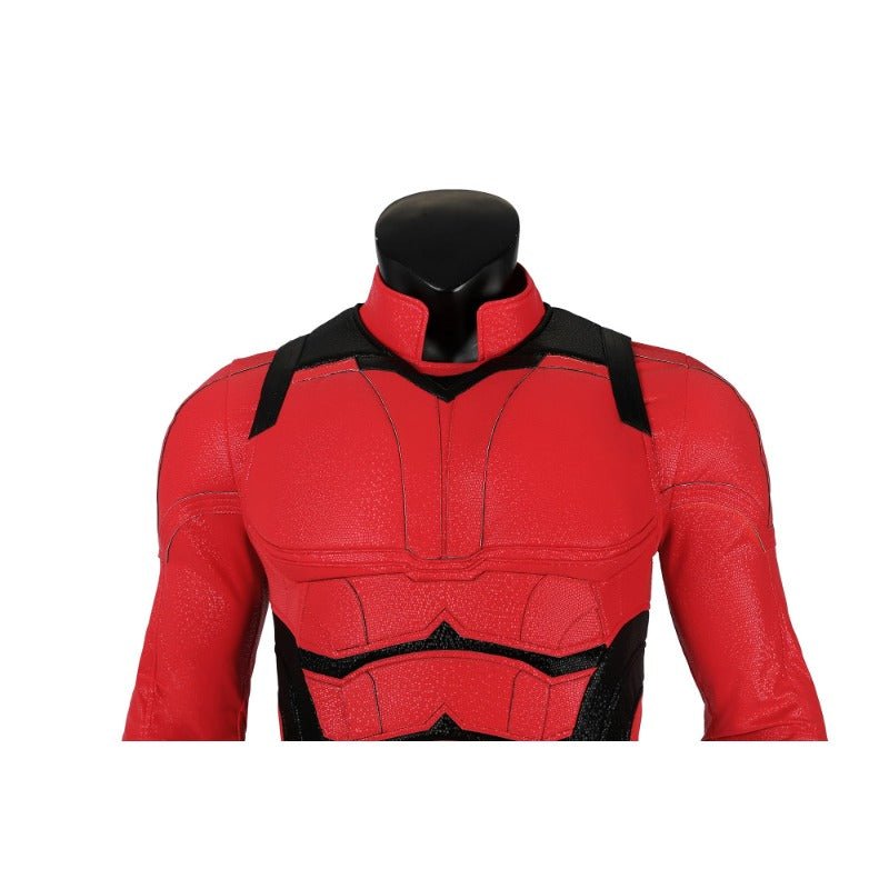 Costume Cosplay Daredevil en Cuir Rouge - Tenue de Combat de Matt Murdock - Ensemble Complet