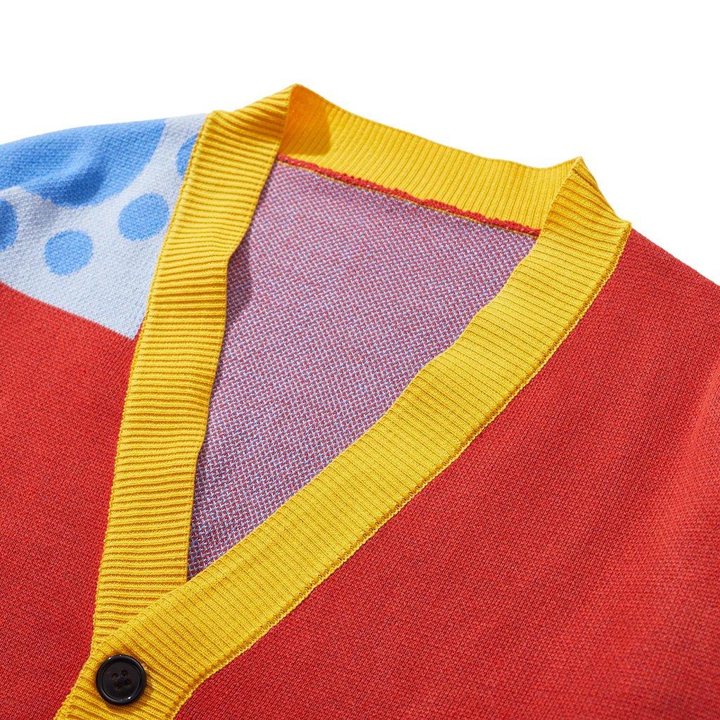 Pull Cosplay Luffy Pays de Wano | Cardigan Anime One Piece pour Adultes | Costume Halloween