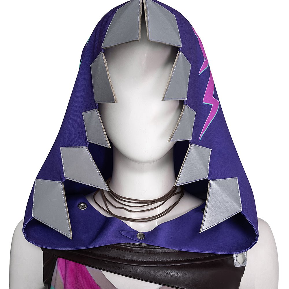Costume Cosplay Arcane Jinx - Tenue Jinx de Double City Battle 2