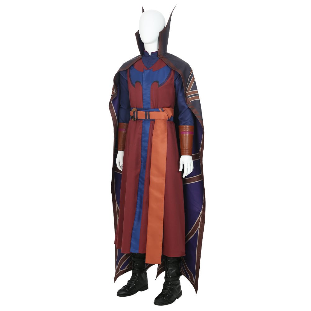 Costume Cosplay Sourire Hero Steve pour Halloween, Inspiré du Docteur Strange pour Adultes et Enfants